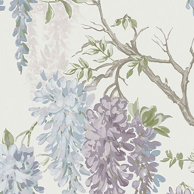 Laura Ashley Wisteria Garden Duck Egg Wallpaper