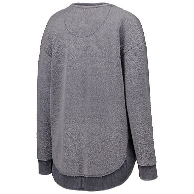 Women's Pressbox Navy Auburn Tigers Ponchoville Pullover Sweatshirt