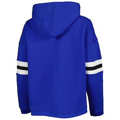 Women's Pressbox Royal Kentucky Wildcats Super Pennant Pullover Hoodie