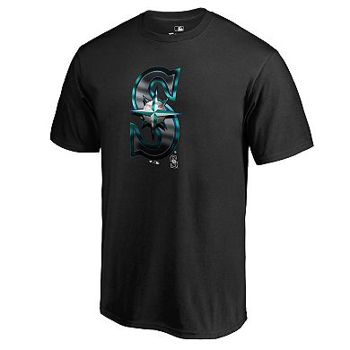 Men's Fanatics Branded Black Seattle Mariners Midnight Mascot T-Shirt