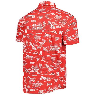 Men's Reyn Spooner Scarlet Nebraska Huskers Performance Button-Down Shirt