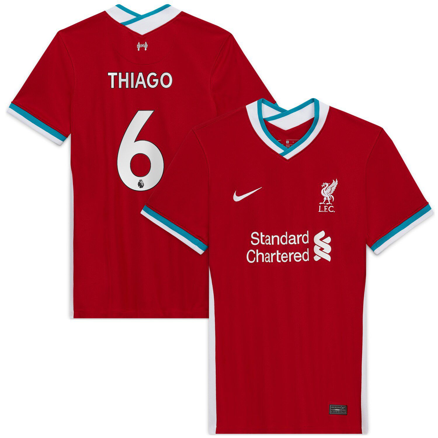 Liverpool FC M. Salah #11 Standard Chartered New Balance Jersey Youth US 24