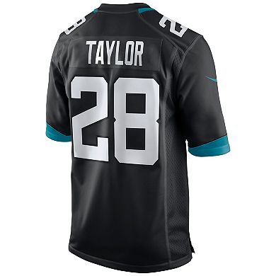 Men's Nike Fred Taylor Black Jacksonville Jaguars Game Retired Player Jersey