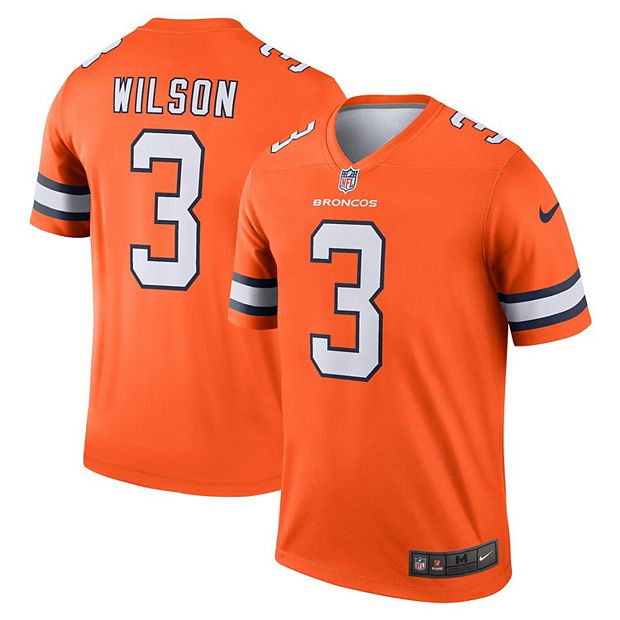 Men s Nike Russell Wilson Orange Denver Broncos Alternate Legend