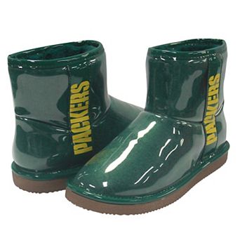 Women's Cuce Green Green Bay Packers Water Resistant Faux Shearling Boots