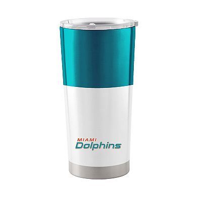 Miami Dolphins 20oz. Colorblock Stainless Team Tumbler