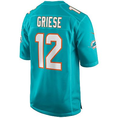 Men's Nike Bob Griese Aqua Miami Dolphins Game Retired Player Jersey