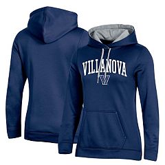 Women's Pressbox Navy Villanova Wildcats Comfy Cord Vintage Wash Basic Arch  Pullover Sweatshirt 