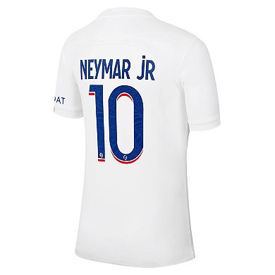 Men's Nike Neymar Jr. White Paris Saint-Germain 2022/23 Third Breathe Stadium Replica Player Jersey