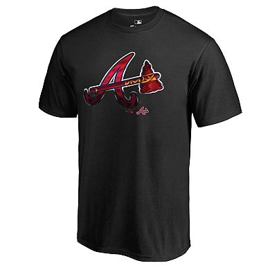 Men's Fanatics Branded Black Atlanta Braves Midnight Mascot T-Shirt