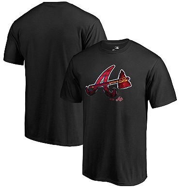 Men's Fanatics Branded Black Atlanta Braves Midnight Mascot T-Shirt