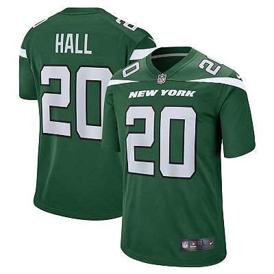 Men s Nike Breece Hall Green New York Jets Player Game Jersey