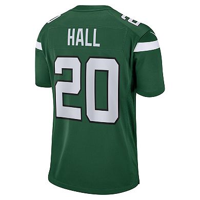 Men's Nike Breece Hall Green New York Jets Player Game Jersey
