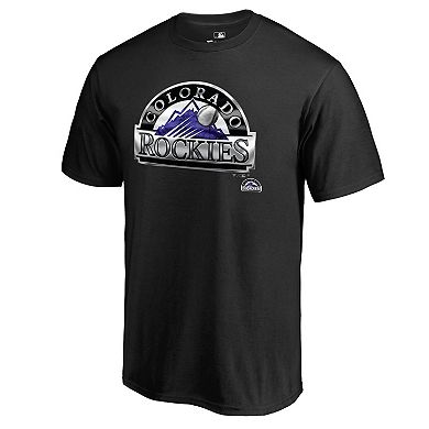 Men's Fanatics Branded Black Colorado Rockies Midnight Mascot T-Shirt