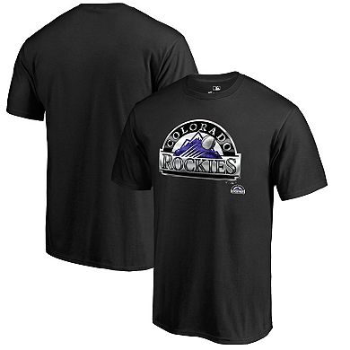 Men's Fanatics Branded Black Colorado Rockies Midnight Mascot T-Shirt