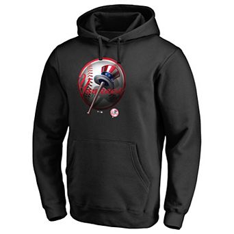 Men's Fanatics Branded Black New York Yankees Midnight Mascot Pullover Hoodie
