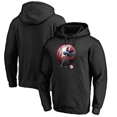 Men's Fanatics Branded Black New York Yankees Midnight Mascot Pullover Hoodie