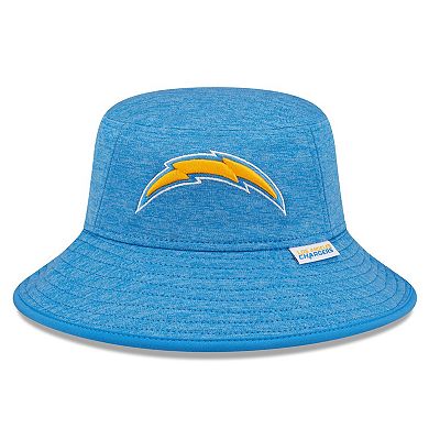 Men's New Era Heather  Blue Los Angeles Chargers Bucket Hat