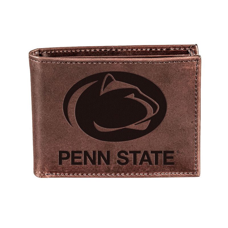 Brown Penn State Nittany Lions Bifold Leather Wallet