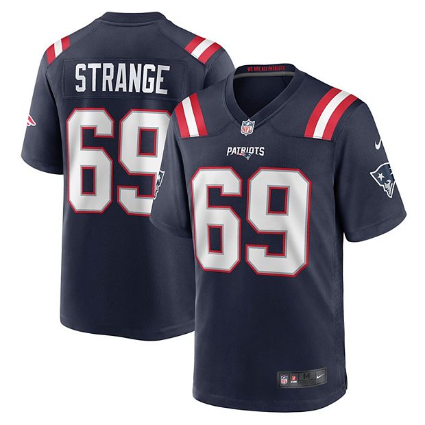 Men's Nike Cole Strange Navy New England Patriots 2022 NFL