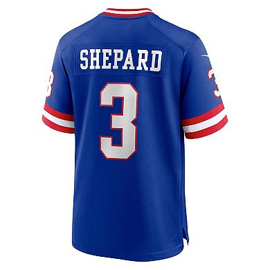 Men's Nike Sterling Shepard Royal New York Giants Classic Player Game Jersey