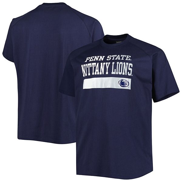 Men's Navy Penn State Nittany Lions Big & Tall Raglan T-Shirt