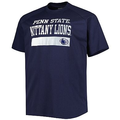 Men's Navy Penn State Nittany Lions Big & Tall Raglan T-Shirt