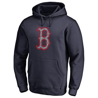 Men's Fanatics Branded Navy Boston Red Sox Static Logo Pullover Hoodie