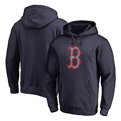 Men's Fanatics Branded Navy Boston Red Sox Static Logo Pullover Hoodie