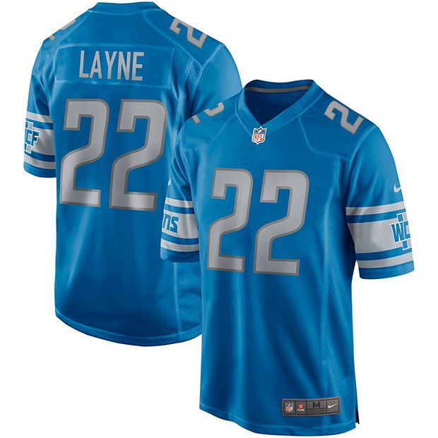 Men s Nike Bobby Layne Blue Detroit Lions Game Retired Player Jersey