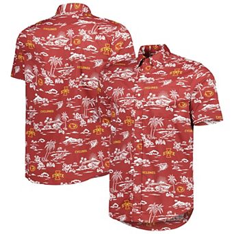 Men's Reyn Spooner Cardinal Iowa State Cyclones Performance Button-Up Shirt