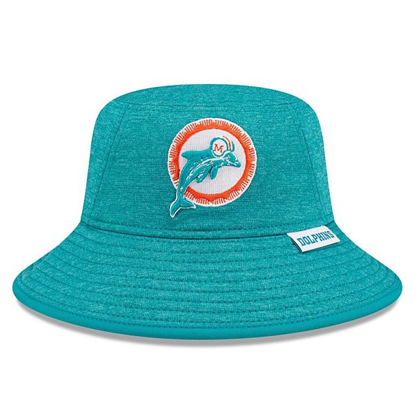 Men's '47 Aqua Miami Dolphins Leather Head Flex Hat Size: Small/Medium