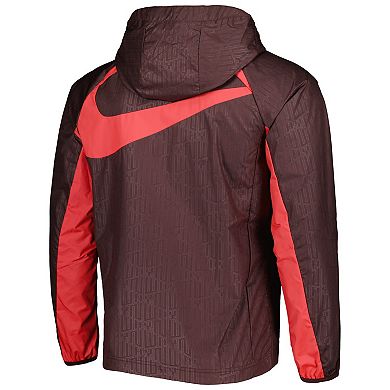 Men's Nike Maroon Liverpool AWF Raglan Full-Zip Jacket