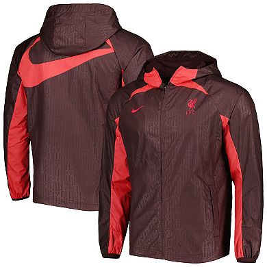 Men's Nike Maroon Liverpool AWF Raglan Full-Zip Jacket