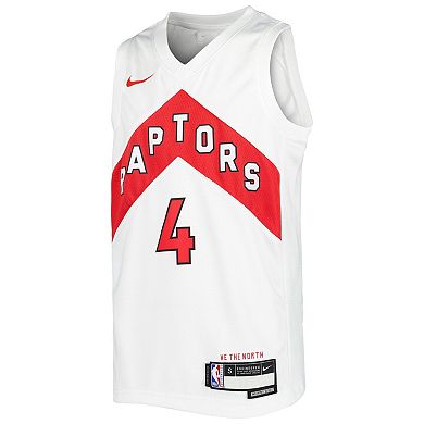 Youth Nike Scottie Barnes White Toronto Raptors 2021/22 Swingman Player Jersey - Association Edition