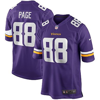 Men's Nike Alan Page Purple Minnesota Vikings Game Retired Player Jersey