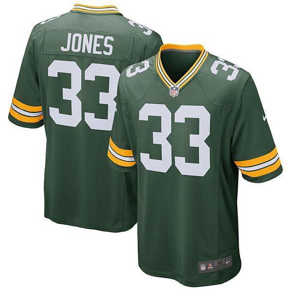 Men's Nike Aaron Jones Green Green Bay Packers Game Jersey