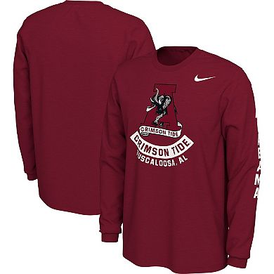 Men's Nike Crimson Alabama Crimson Tide Team Vault Logo T-Shirt