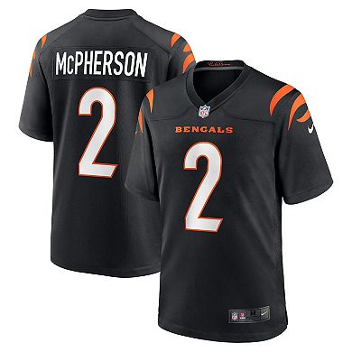 Men's Nike Evan McPherson Black Cincinnati Bengals Team Game Jersey
