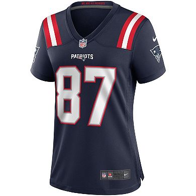 Women's Nike Ben Coates Navy New England Patriots Game Retired Player Jersey