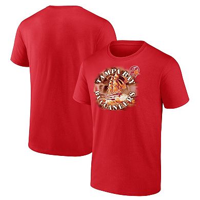 Men's Fanatics Branded Red Tampa Bay Buccaneers Big & Tall Sporting Chance T-Shirt