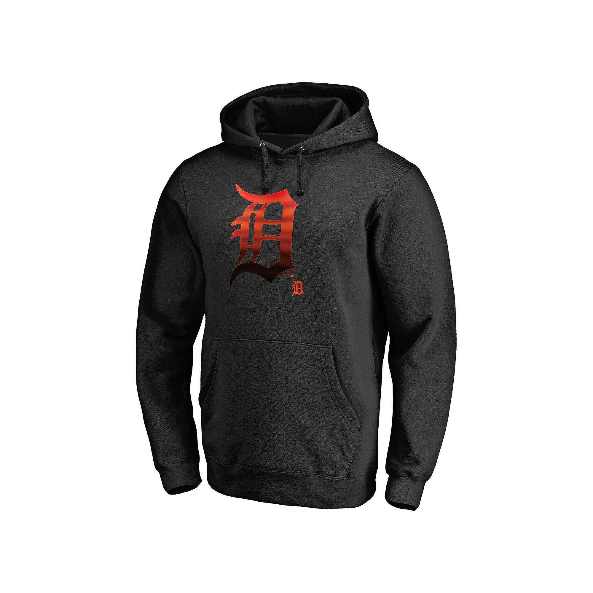 Mens Fanatics Branded Black Detroit Tigers Midnight Mascot Pullover Hoodie