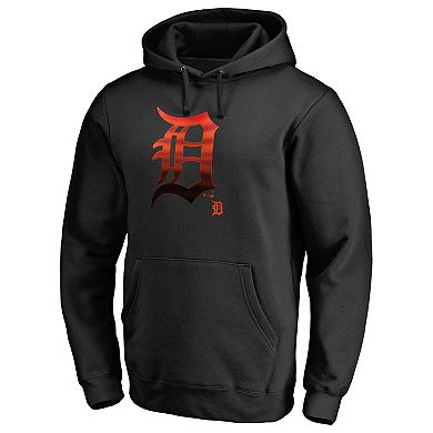 Men's Fanatics Branded Black Detroit Tigers Midnight Mascot Pullover Hoodie