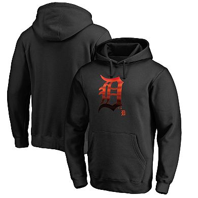 Men's Fanatics Branded Black Detroit Tigers Midnight Mascot Pullover Hoodie