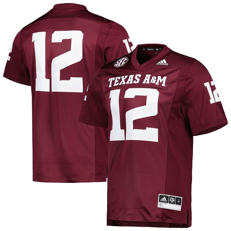 Mens adidas Maroon Texas A&M Aggies Premier Strategy Jersey, Size: 3XL, Re