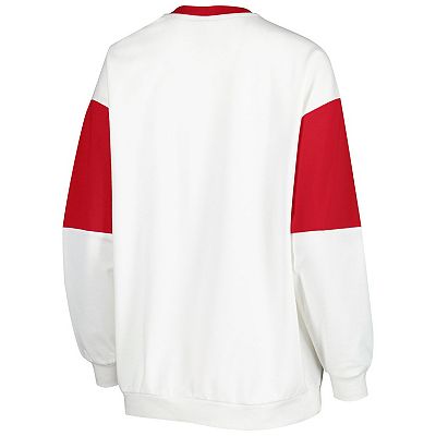 売れ筋商品|||ゲームデイ パーカー・スウェットシャツ アウター レディース Women's White Arkansas Razorbacks It's A Vibe Dolman Pullover Sweatshirt White womens-gameday-couture-white-