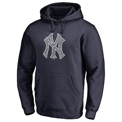 Men's Fanatics Branded Navy New York Yankees Static Logo Pullover