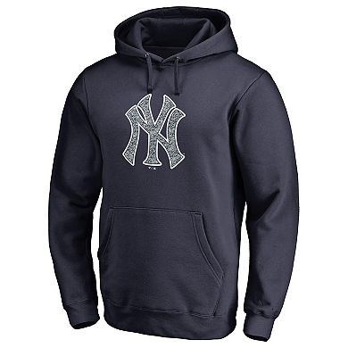 Men's Fanatics Branded Navy New York Yankees Static Logo Pullover Hoodie