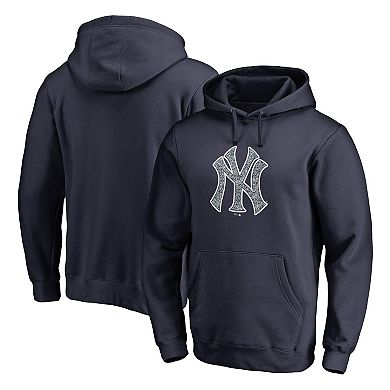 Men's Fanatics Branded Navy New York Yankees Static Logo Pullover Hoodie