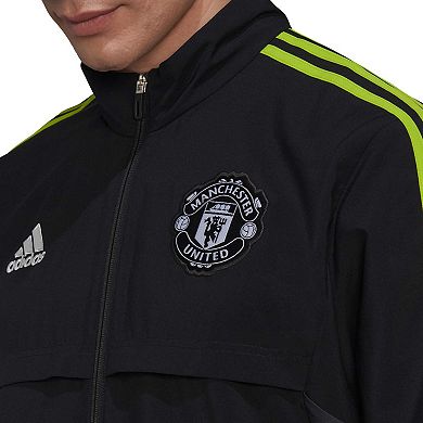 Men's adidas Black Manchester United Presentation AEROREADY Full-Zip Jacket